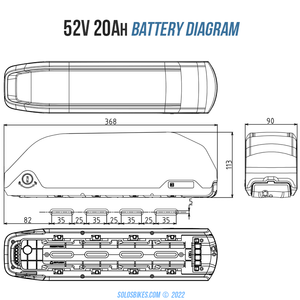 UK Stock - 2000w ebike kit with 52V 20Ah Battery