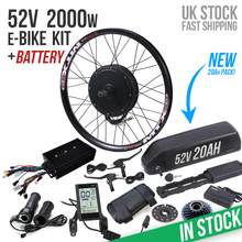 Load image into Gallery viewer, UK Stock - 2000w ebike kit with 52V 20Ah Battery

