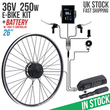 Load image into Gallery viewer, UK Stock - 26” and 28&quot; 250w ebike kit with Battery
