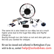 Load image into Gallery viewer, UK Stock - 72V 3000w E-bike Kit
